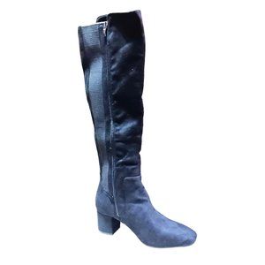 NWOT EY Boutique black suede look Boots Size 10
